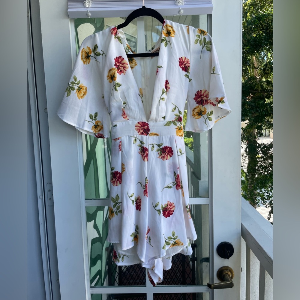 Light floral romper
